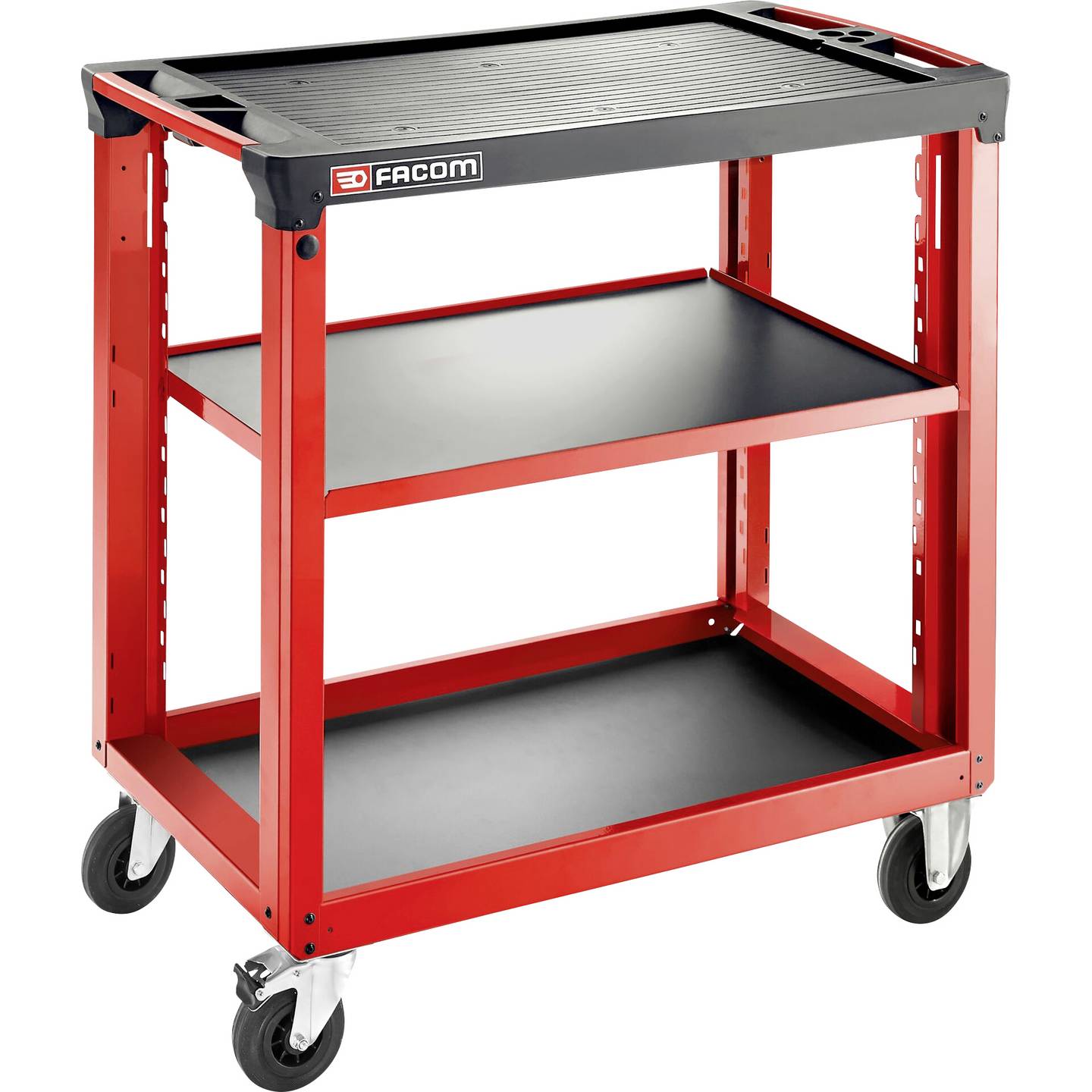 [neuwertig] B-ware Facom Roll.uc3sm4 Beistelltisch 3 Ebenen 250 Kg Tragkraft Rot Schwarz