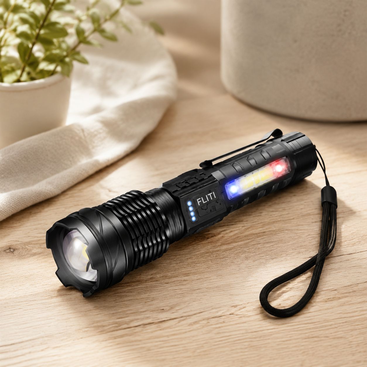 Hosonic A76 Led-taschenlampe, 20.000 Lumen, 500 M Leuchtweite, Usb-c, 7 Modi, Clip, Camping, Notfall