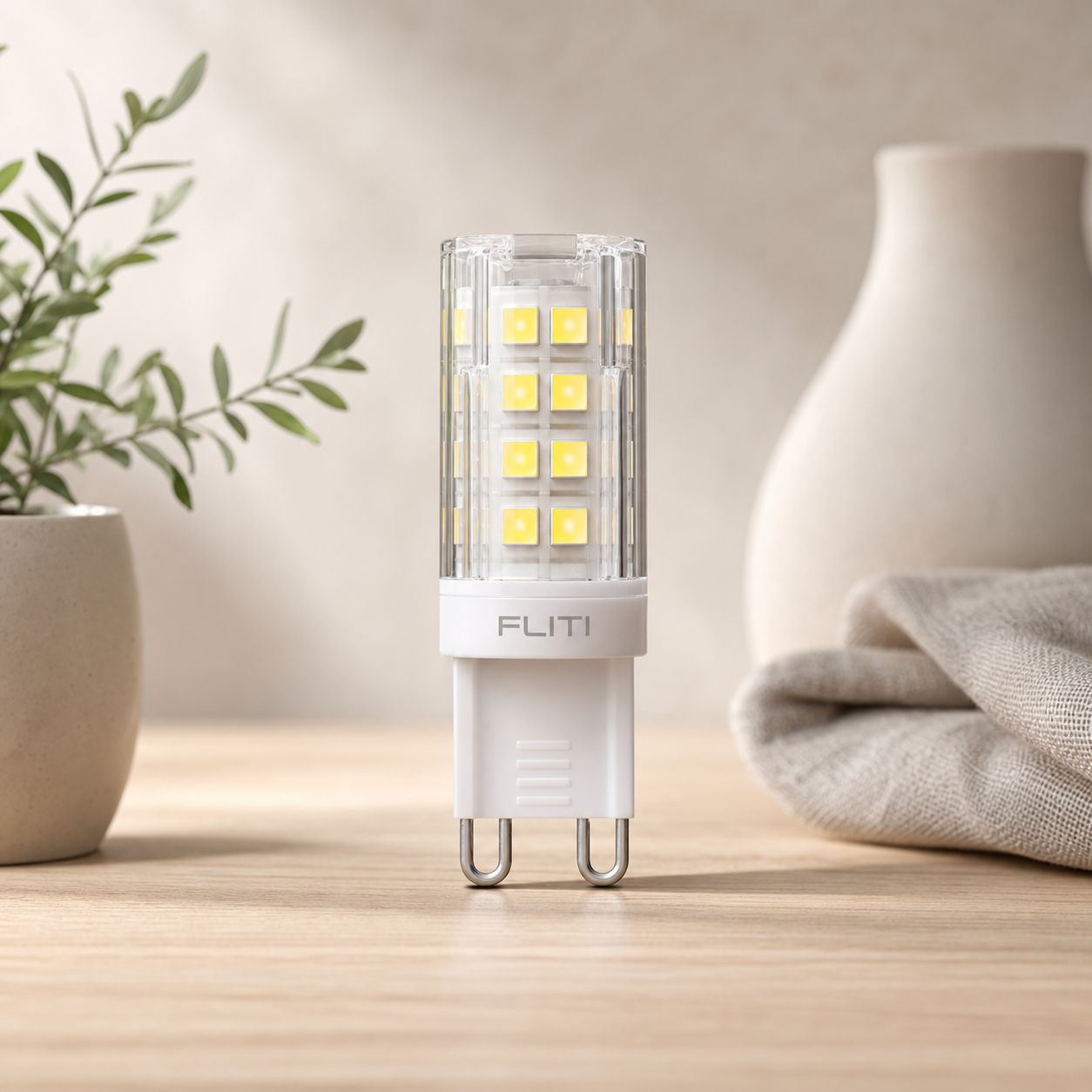 G9 5w Led-lampe, Entspricht 40w, Warmweiß (3000k), 360° Abstrahlwinkel, 10er-pack, Nicht Dimmbar, 220–240v, Keramik