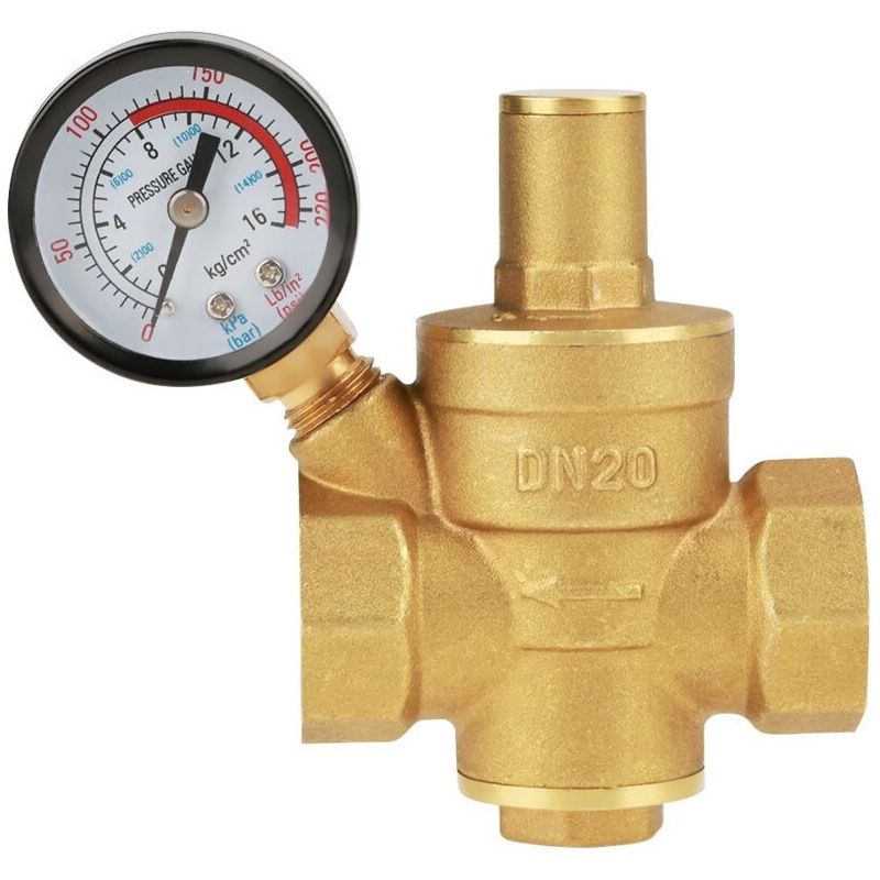Dn20 Messing-druckminderungsventil – Einstellbares Ventil Bis 1,6 Mpa – Einfache Installation Ohne By-rohr