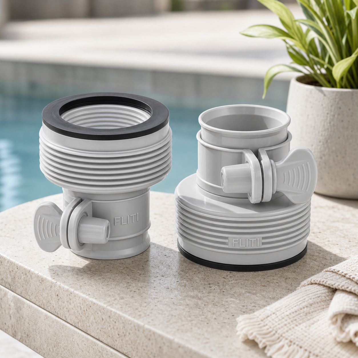 Poolschlauchadapter B 32 Auf 38 Mm, 2er-pack 1,5-zoll-anschlüsse Mit Dichtung Für Filterpumpe Und Salzwassersystem