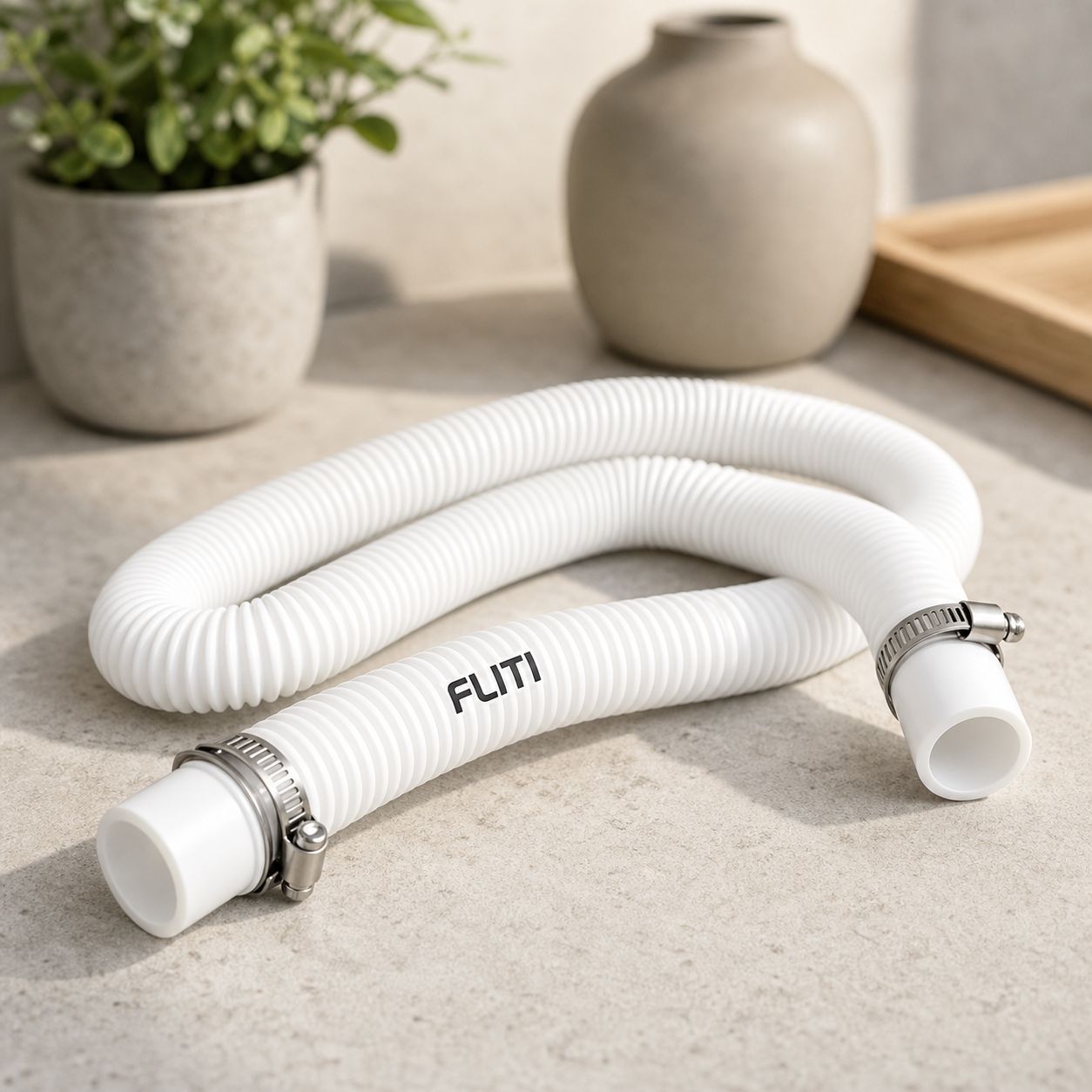 32-mm-ersatz-poolschlauch Aus Wasserdichtem, Flexiblem Und Strapazierfähigem Polyethylen Für Pumpe, Filterung Und Reinigung, Weiß