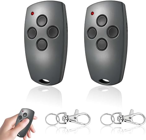 Garagentor-fernbedienung 868 Mhz, 2 Kanäle, Kompatibel Mit D304, D302, D382, D384 Und D323, Schnelles Klonen, Robustes Abs-gehäuse, Mini-handy Mit Schlüsselring