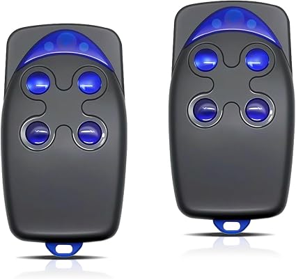4-kanal-fernbedienung Für Garagentore (433,92 Mhz) Für Flo4-rs, 2er-pack, Reichweite 50–150 M, Robustes Abs-gehäuse