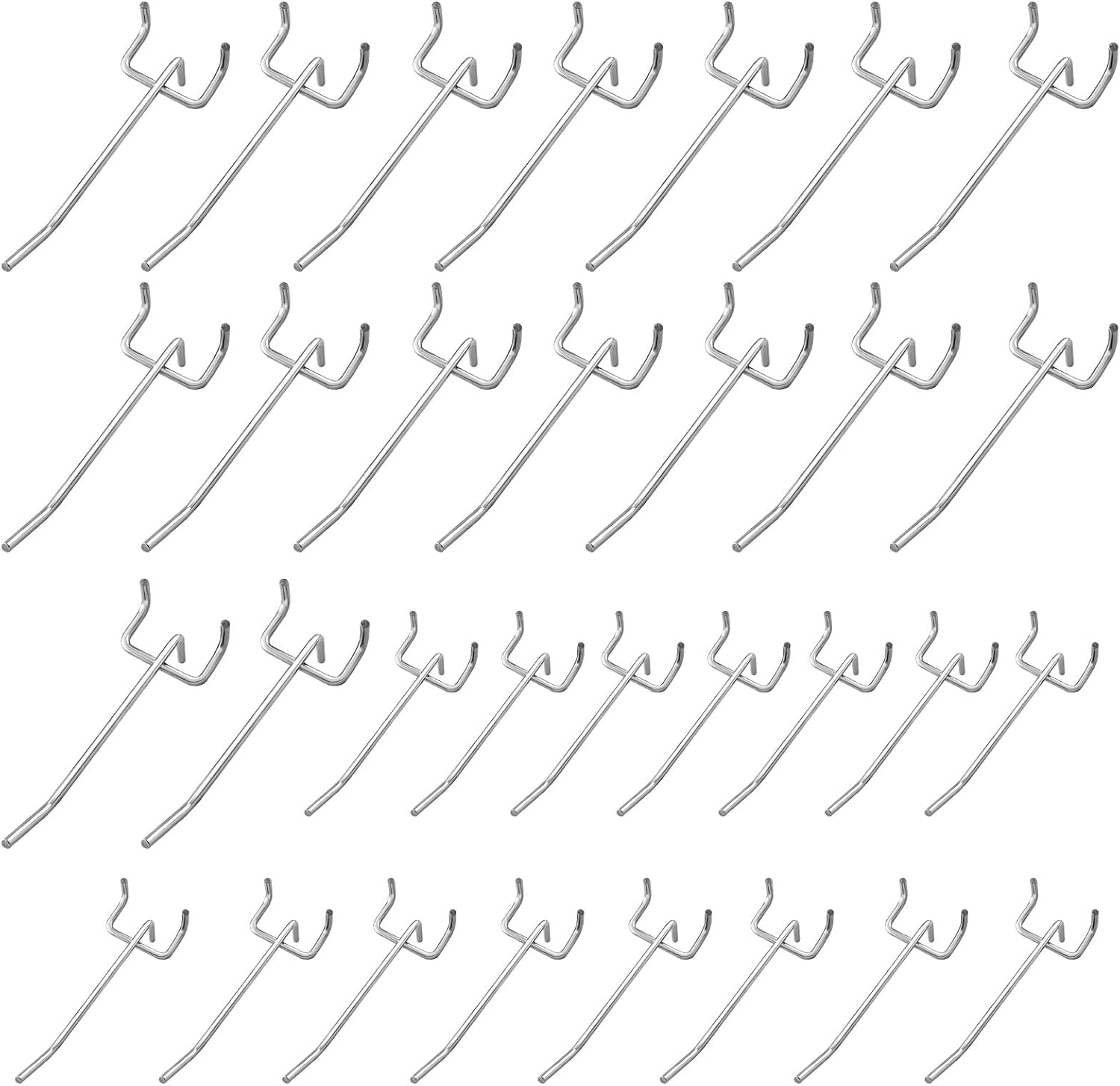 30er-pack Lochwandhaken, 5 Cm/10 Cm, Für Lochwände, Werkzeughalter, Ideal Für Garagen Und Werkstattregale – Geeignet Für Drahtgitterwände