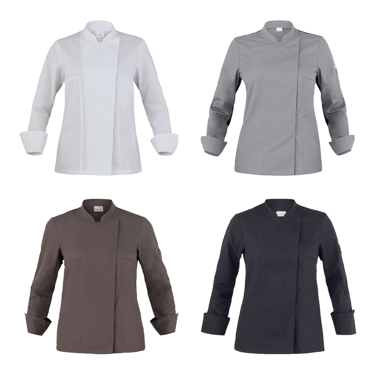 Giblors Agata Damen-kochjacke - S - Weiß