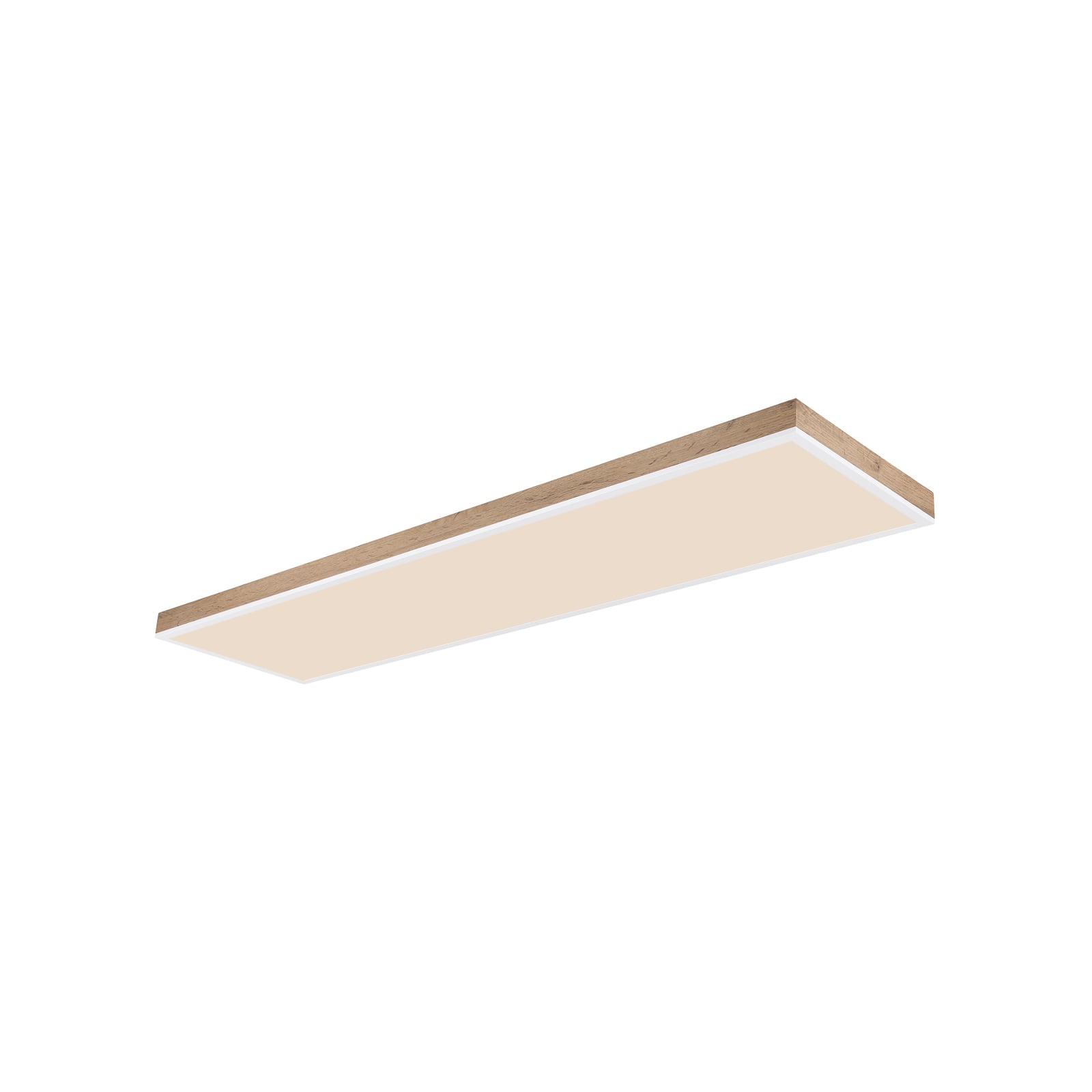 [neuwertig] B-ware Globo Deckenlampe Doro Led Leuchte Dimmbar Holz Dunkel 120cm Cct 36w Ip20