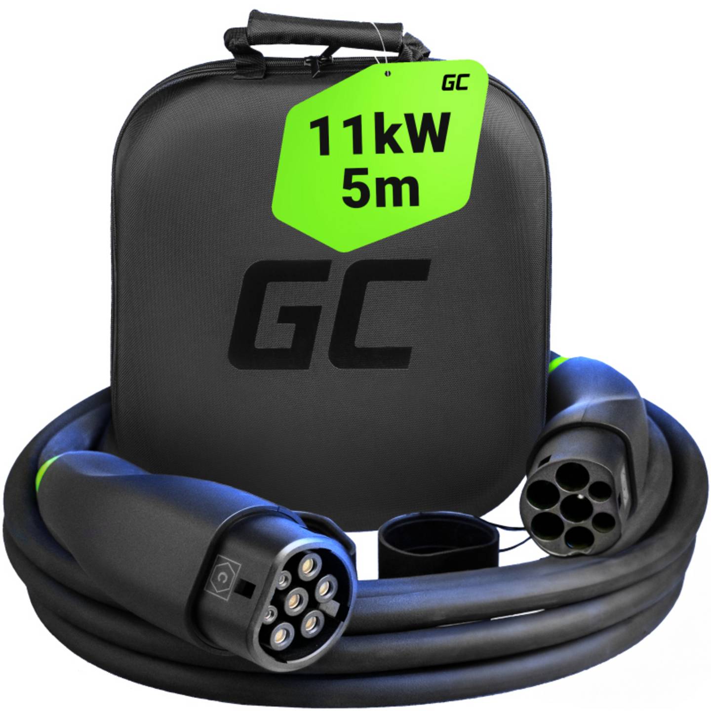 [neuwertig] B-ware Green Cell Emobility Ladekabel Gc Snap Typ 2 5m Wasserdicht 16a Ip54 11kw