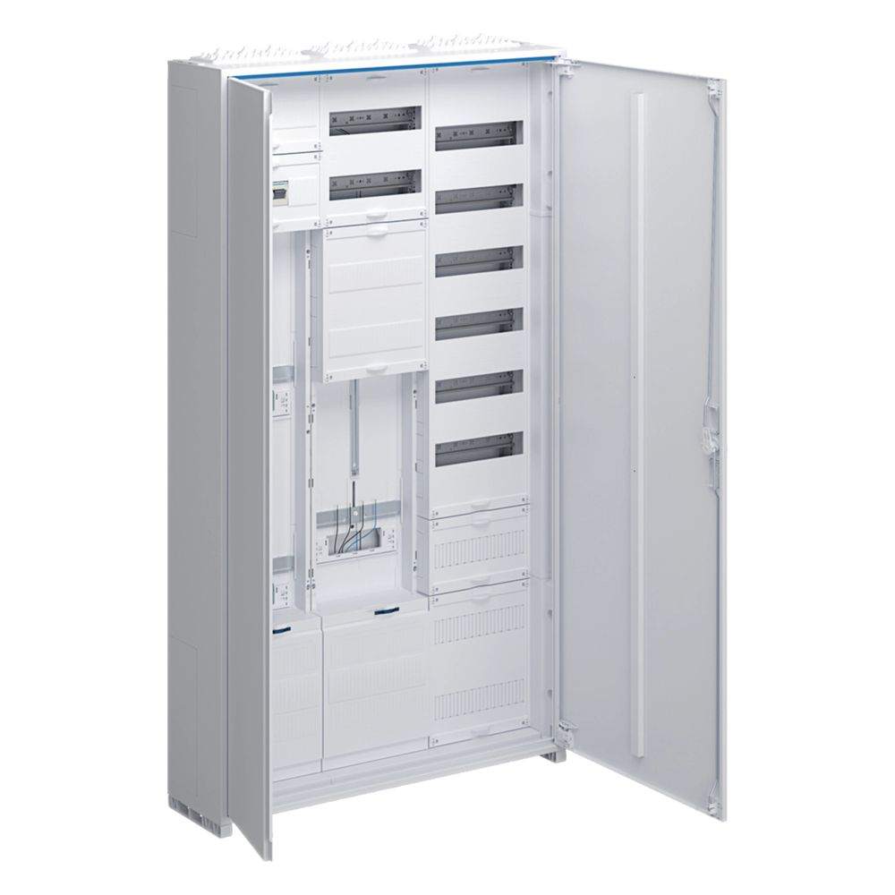 Hager Komplettschrank, Univ.z, 2zp, 1sg, Apz, Vt7, F. Wp, H 1400mm, 3-f., Esa, Zy3n2ls