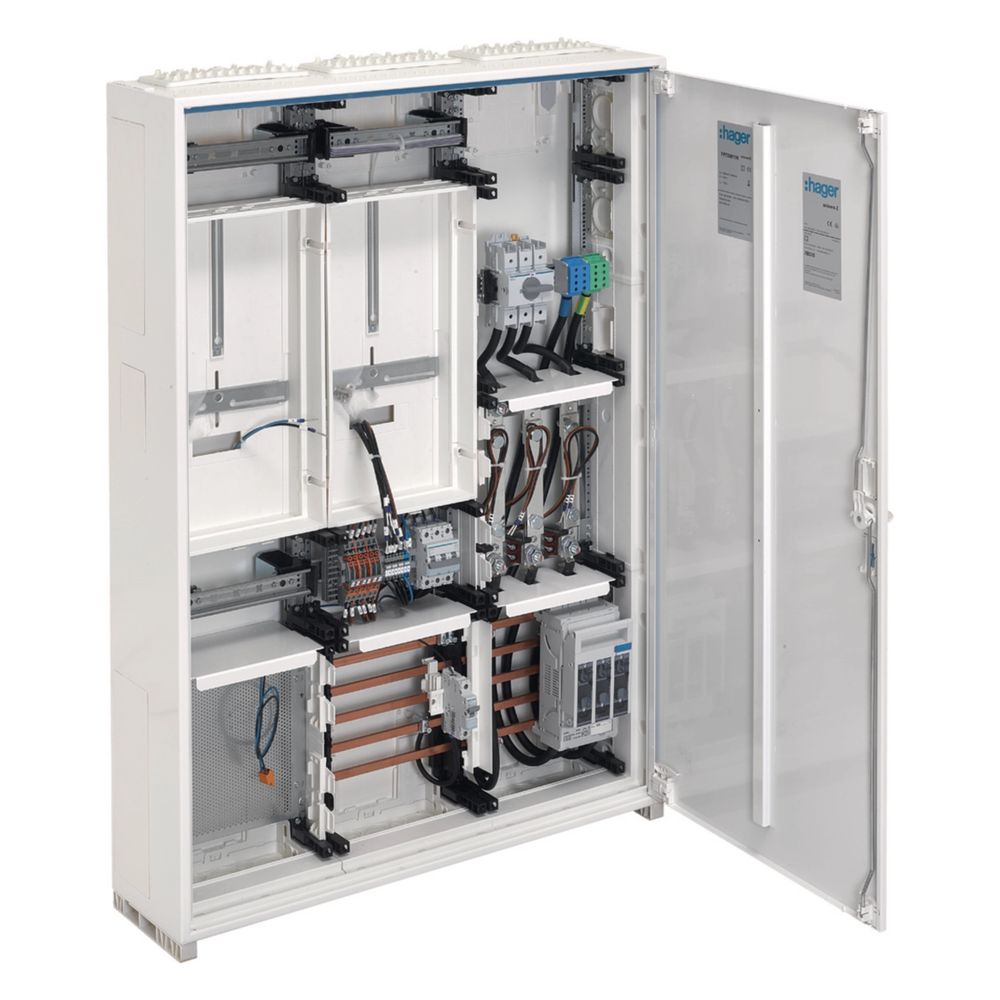 Hager Wandler- & Messschr, Univ.n 1100x800x205, 2zf Apz Nar Nh00 Slts Aar Lasttr.125a