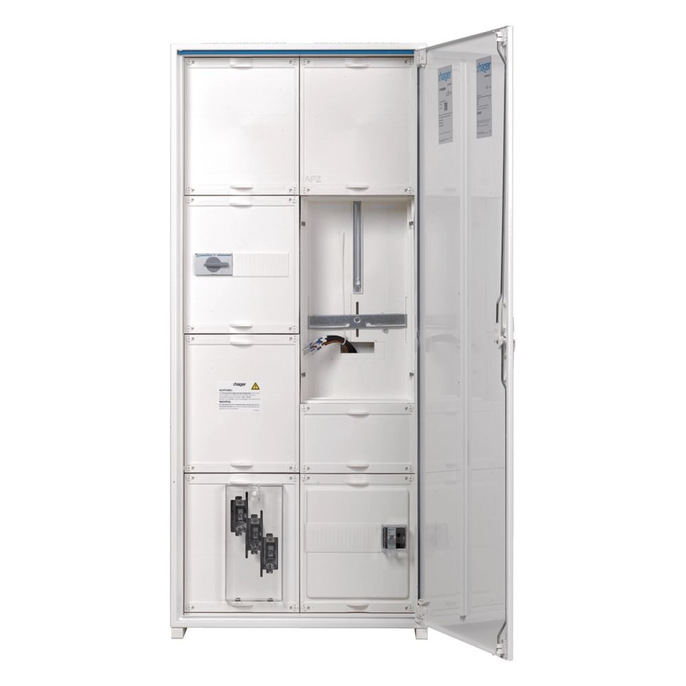 Hager Wandler- Und Messschr,univ.n,1250x550x205,1zf,apz,nar Nh00 Sut, Aar Lasttr.125a