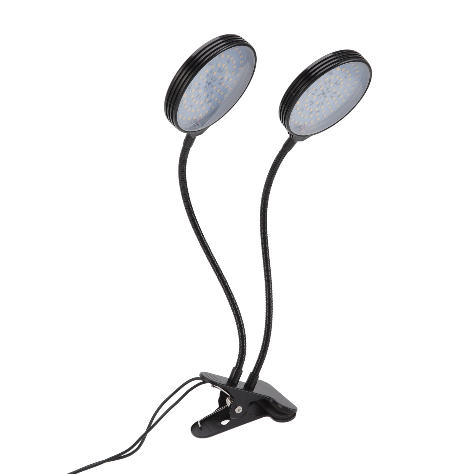 30-w-led-pflanzenlampe Mit Zwei Leuchtenköpfen, Usb-netzteil, Sonnenähnliches Vollspektrum, Inklusive Klemme