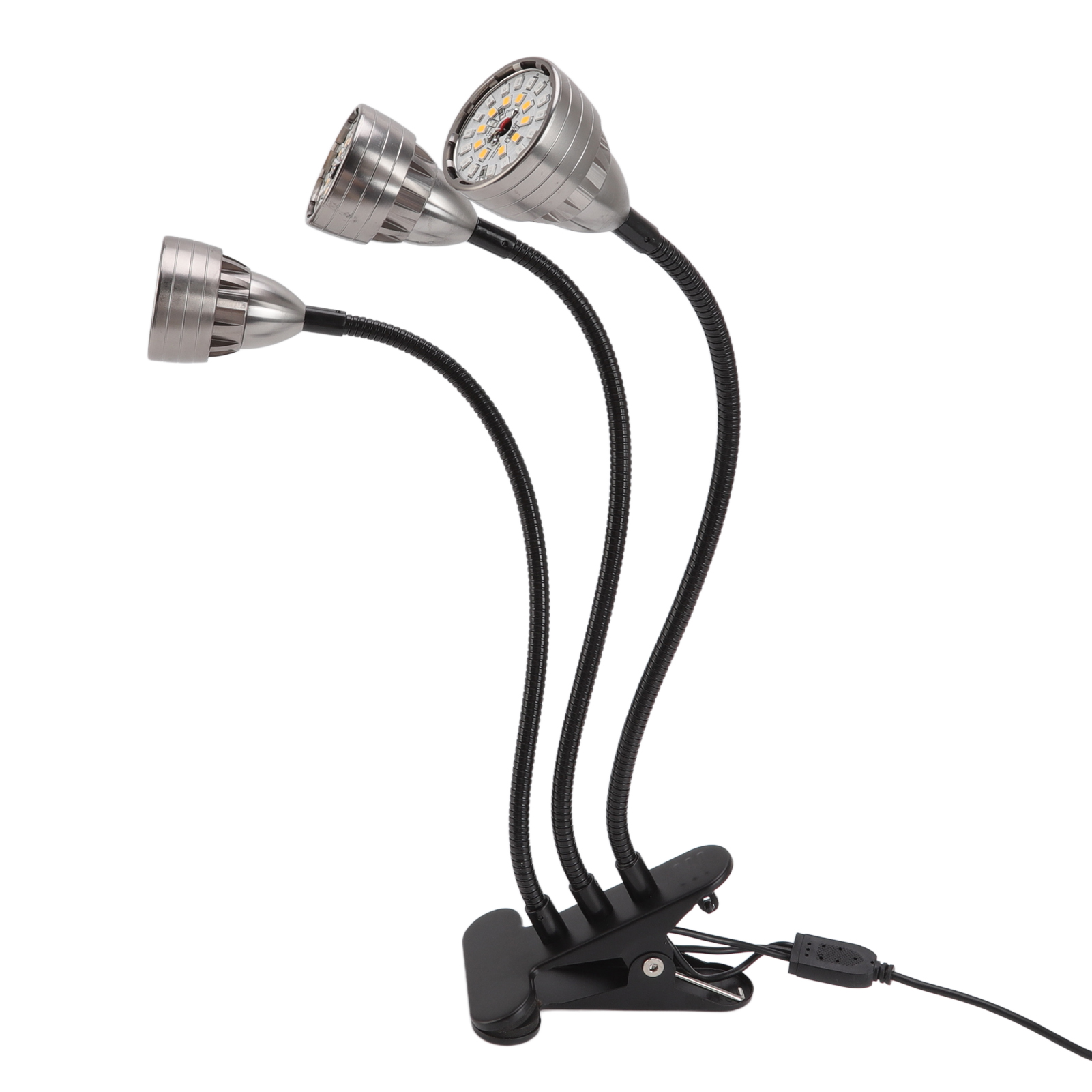 Led-pflanzenlampe Für Innenräume, Vollspektrum, Mit Clip, Usb-anschluss, 3 Leuchten