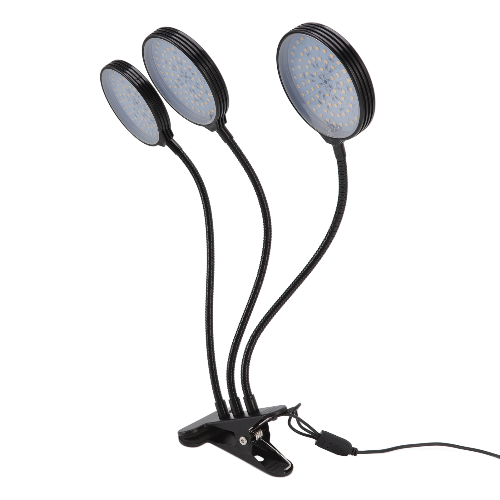 45-watt-led-pflanzenlampe Mit 3 Köpfen, Clip-on-usb-netzteil, Wachstumslampe Für Die Indoor-anzucht Von Sukkulenten