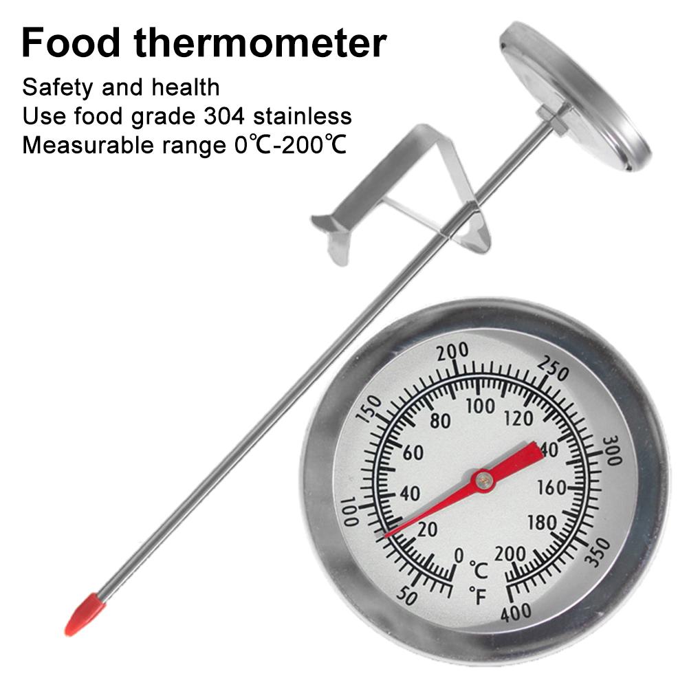 Edelstahl-thermometer Für Frittieröl, Pommes Frites, Brathähnchen Und Grillgut