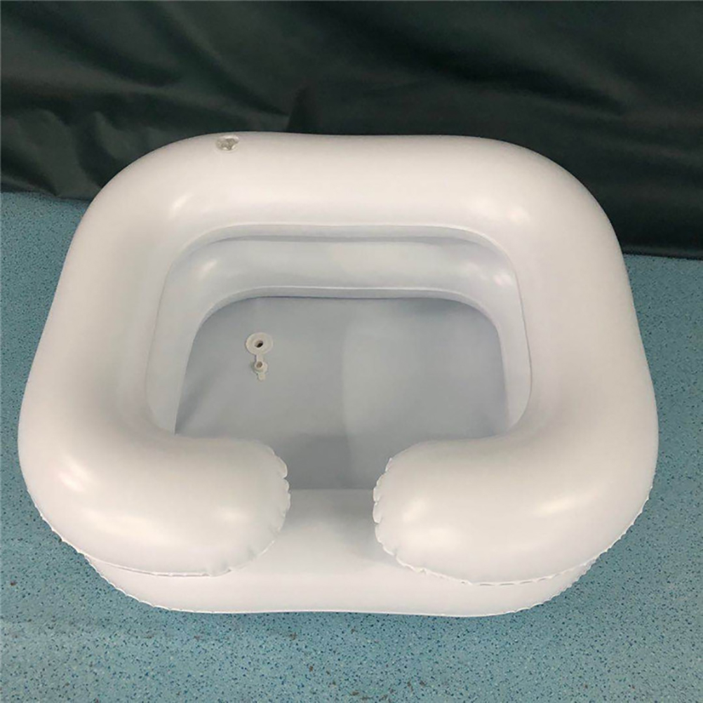 Aufblasbares Haarwaschbecken, Shampoo-becken, Badehilfe, Haarwaschbecken Aus Pvc, Faltbar, Waschbecken Für Behinderte Ältere Menschen
