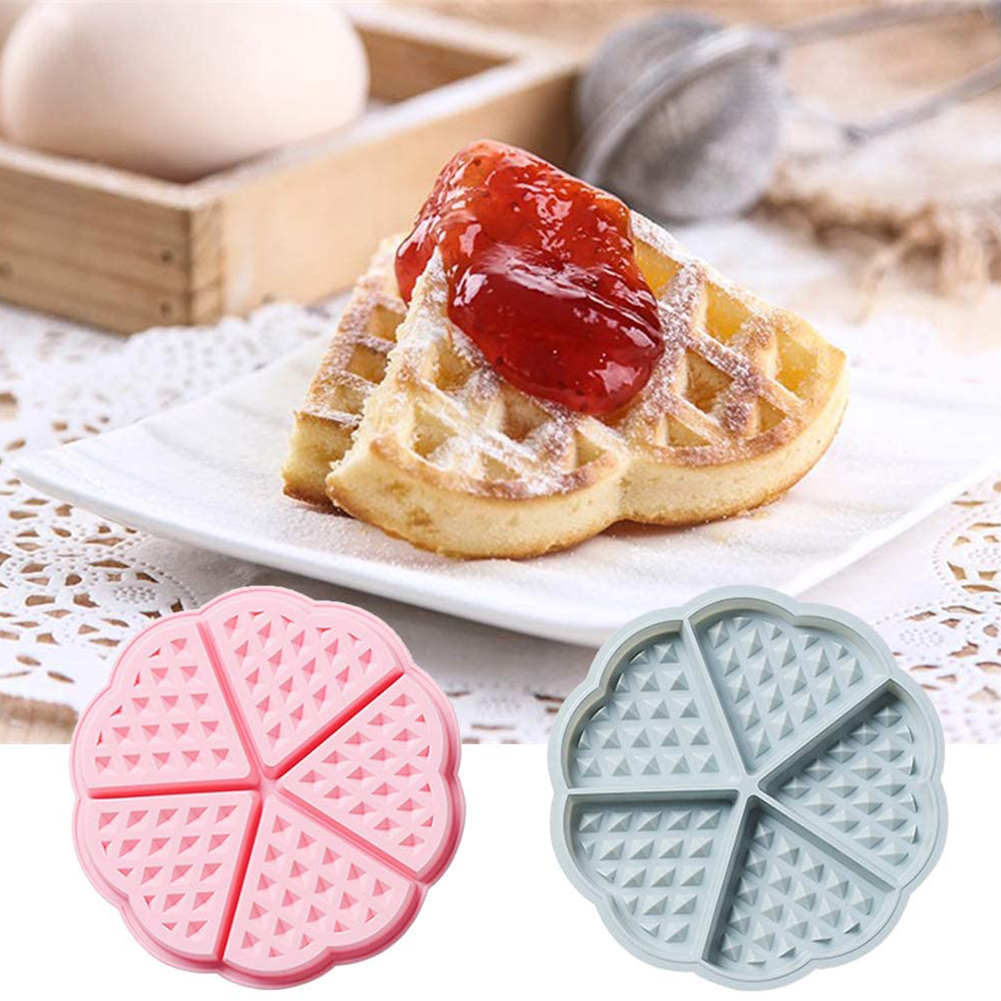 2er-set Silikon-waffelformen Mit 5 Mulden In Herzform Für Kuchen, Muffins Und Pfannkuchen – Ideal Zum Backen