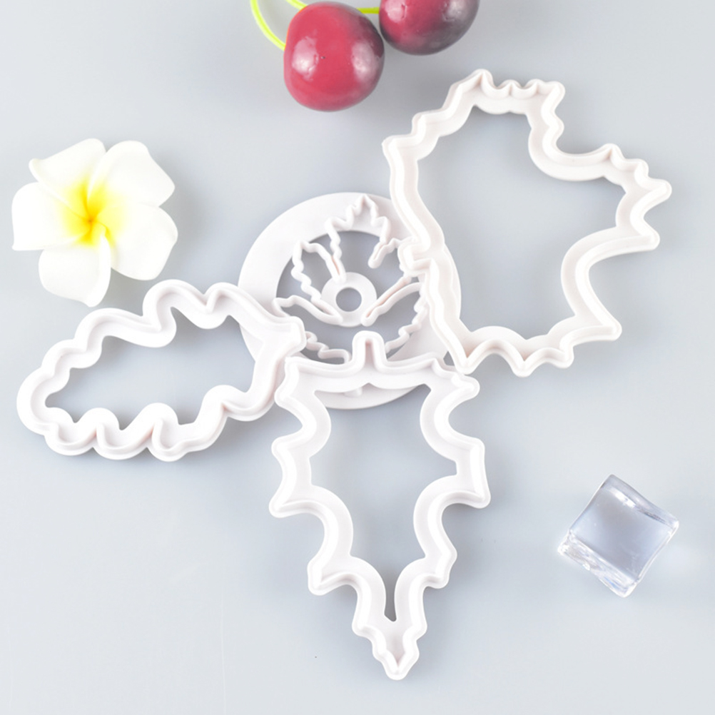 4-teiliges Ausstechformen-set Für Herbstblätter, Ahornblatt-ausstechformen-set, Waschbare Und Langlebige Weihnachtsblatt-ausstechform