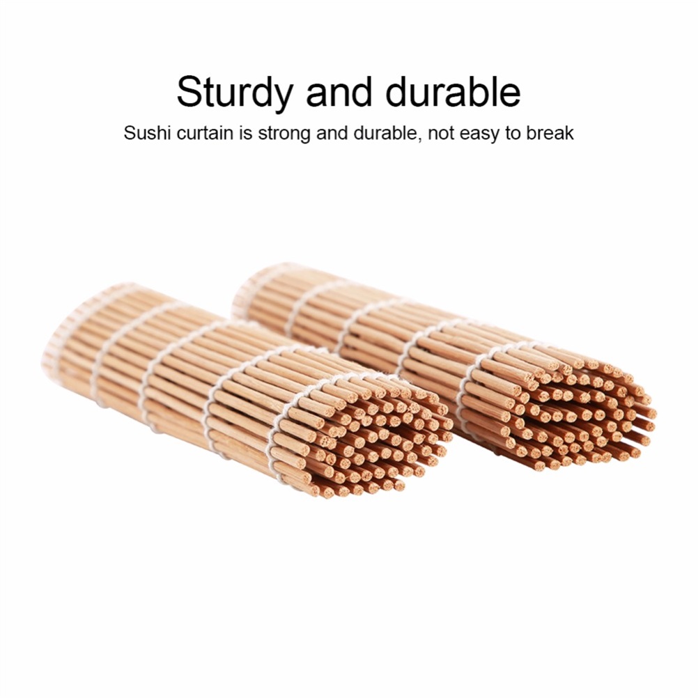 Sushi-maker-set Aus Bambus, Bestehend Aus Sushi-rollmatte, Sushi-vorhang, Klinge, Löffel Und Essstäbchen