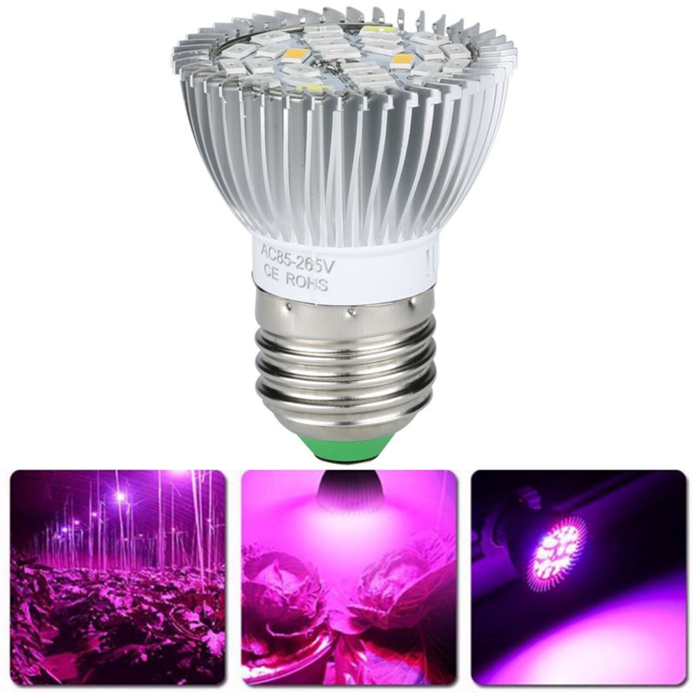 Led-pflanzenlampe Mit E27-sockel, 28 W, Für Den Innenbereich, Geeignet Für Gemüseanbau, Gewächshaus Und Hydrokultur