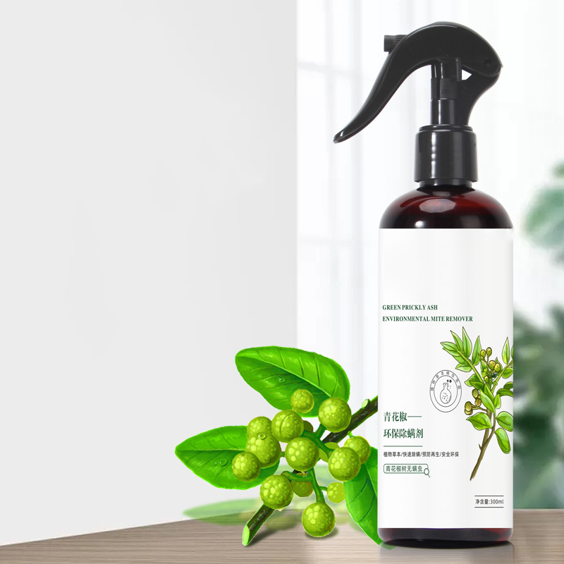 Milbenbekämpfungsmittel Mit Grüner Pfeffermischung, Umweltfreundlicher Kunststoff-sprühbehälter Zur Milbenbekämpfung Für Bett, Sofa Und Zuhause, 300 Ml