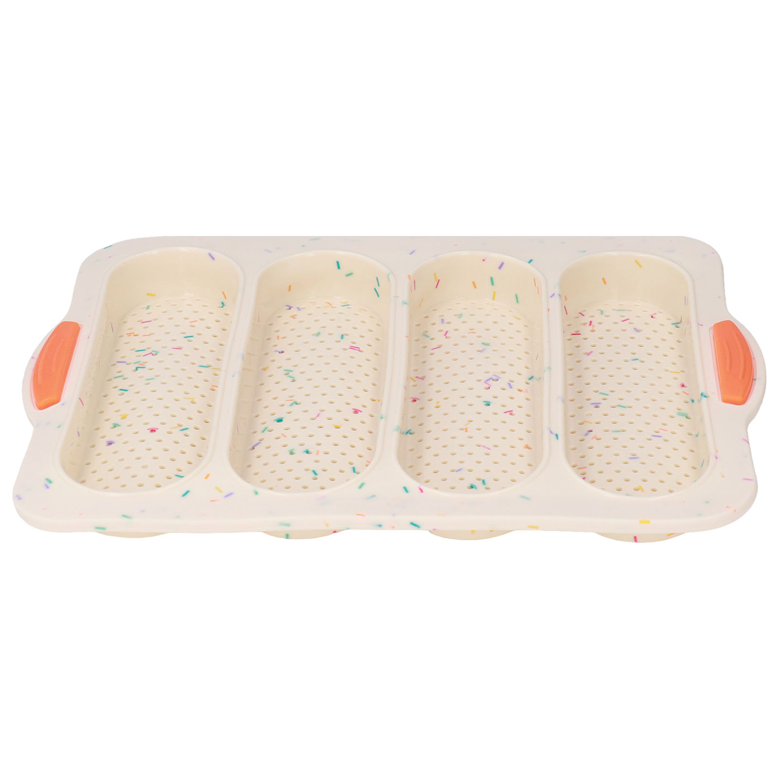 Baguetteform Mit 4 Rillen, Silikon, Weiche, Glatte Oberfläche, Brotform, Backform, Küchenhelfer, Beige