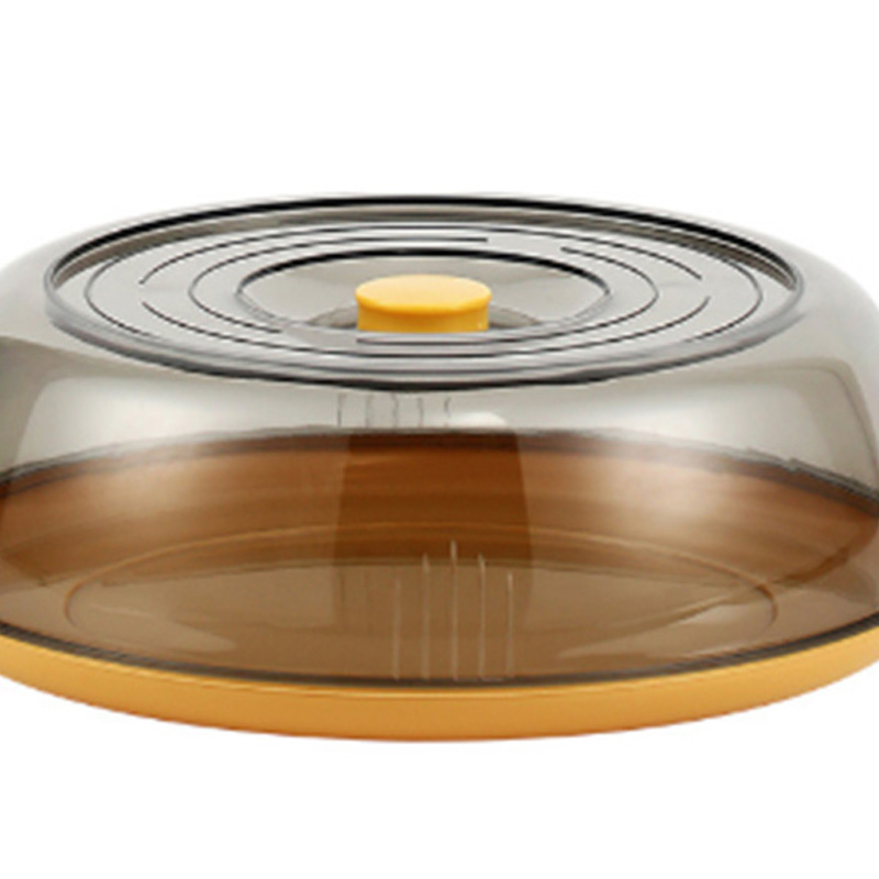 Geschirrabdeckung Aus Pet, Wärmeisolierend, Transparent, Staubdicht, Für Zuhause, Picknick, Kochen, Gelb