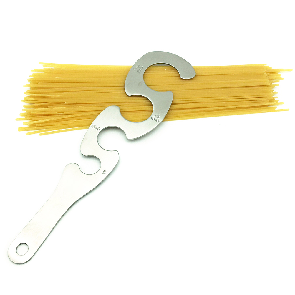 Spaghetti-messlöffel Aus Edelstahl Mit 4 Löchern, S-förmiges Spaghetti-lineal, Praktisches Und Langlebiges Küchenutensil