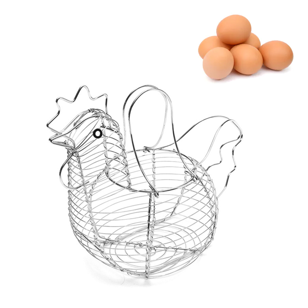 Obstkorb Aus Schmiedeeisen, Gewebter Eierkorb