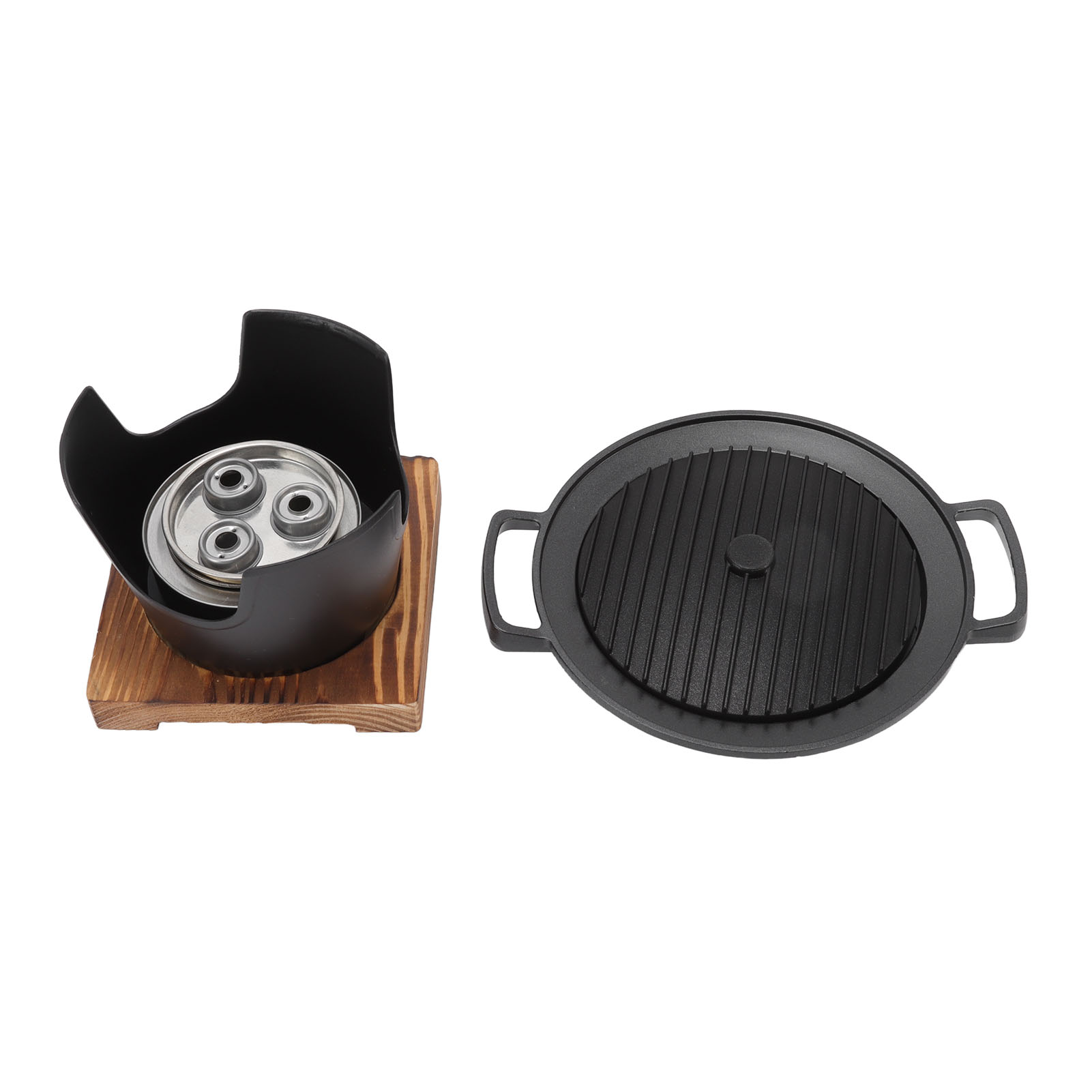 Hibachi-grill, Rauchfreier Holzrahmen Aus Aluminiumlegierung, Einfache Montage, Tragbarer Holzkohlegrill Für Camping Und Grillen Zu Hause
