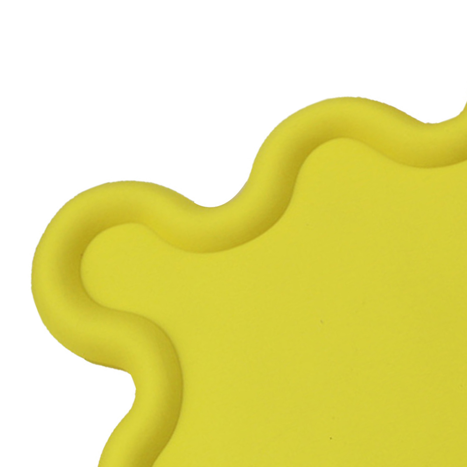 Tassenmatte Aus Pvc, Unregelmäßige Form, Hitzebeständig, Wasserdicht, Haushalts-schüsselmatte Für Küche, Gelb
