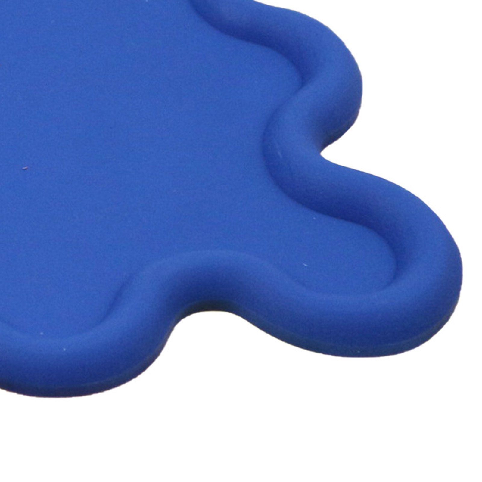 Tassenmatte Aus Pvc, Unregelmäßige Form, Hitzebeständig, Wasserdicht, Haushalts-schüsselmatte Für Die Küche, Blau