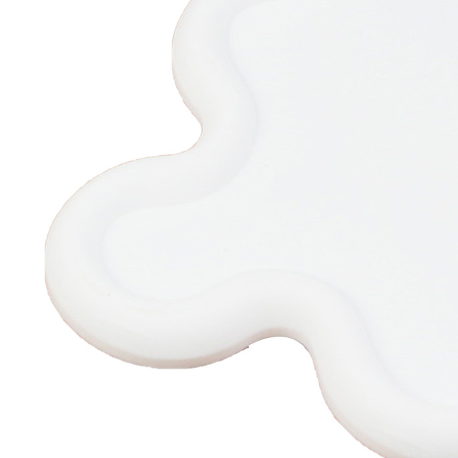 Tassenmatte Aus Pvc, Unregelmäßige Form, Hitzebeständig, Wasserdicht, Haushalts-schüsselmatte Für Die Küche, Weiß