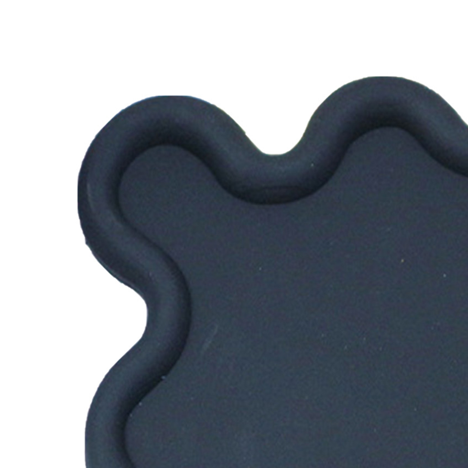 Tassenmatte Aus Pvc, Unregelmäßige Form, Hitzebeständig, Wasserdicht, Haushalts-schüsselmatte Für Küche, Schwarz
