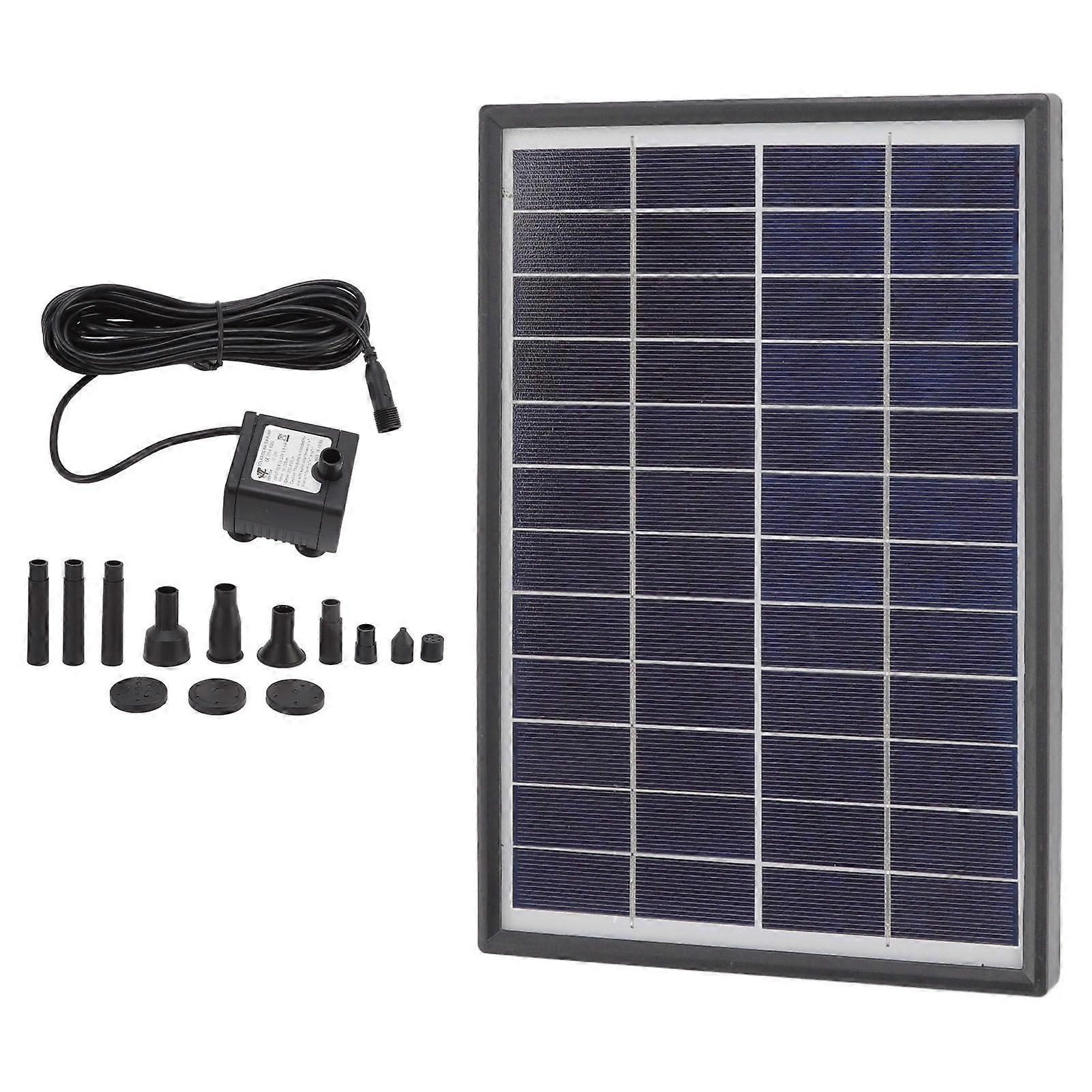 Solarbrunnenpumpe 12v 6w Abs-antiverstopfungsfilter, Leicht Zu Reinigen, Solarbetriebene Wasserpumpe Für Schwimmende Dekorationen
