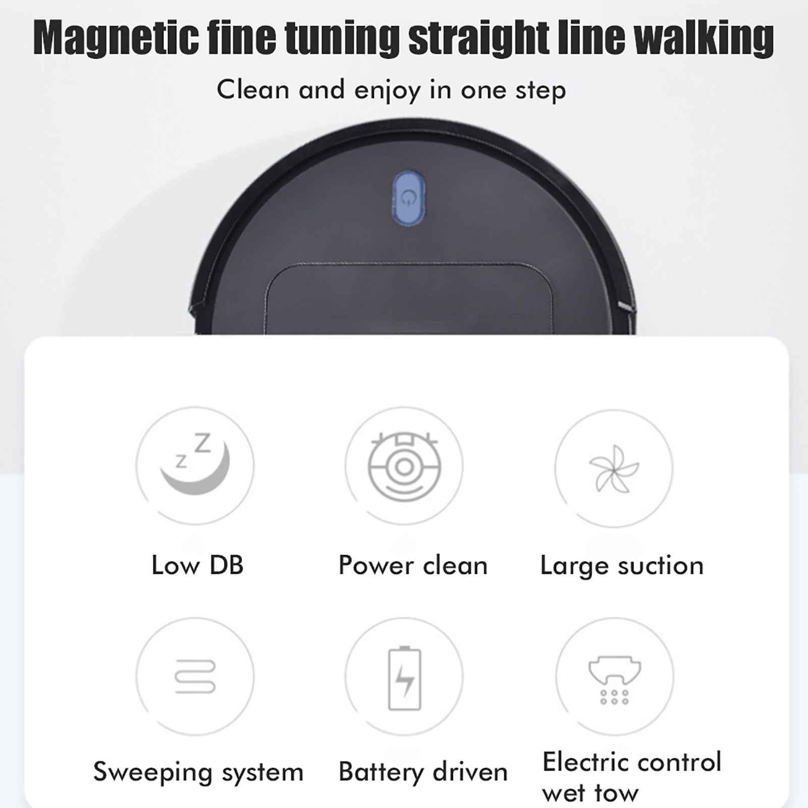 3-in-1 Smart-saugroboter Für Die Wohnungsreinigung – Ideal Für Böden, Tierhaare Und Staub