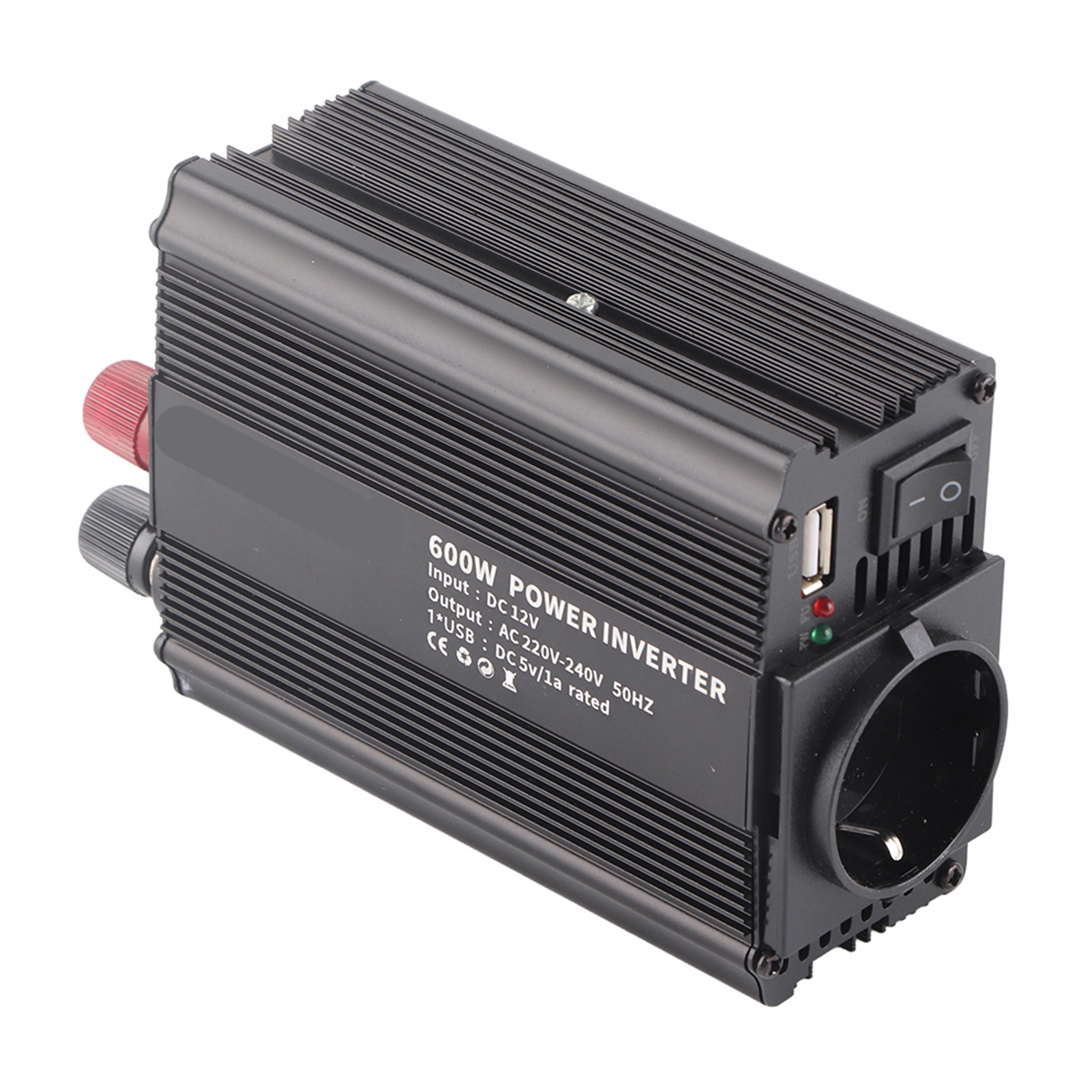 600w 12v Auf 220v Wechselrichter, Reiner Sinuswellen-leistungswandler, Kompatibel Mit Solarmodulen, Eingebautes Batterieladegerät, Ideal Für Camping Und Notstromversorgung.