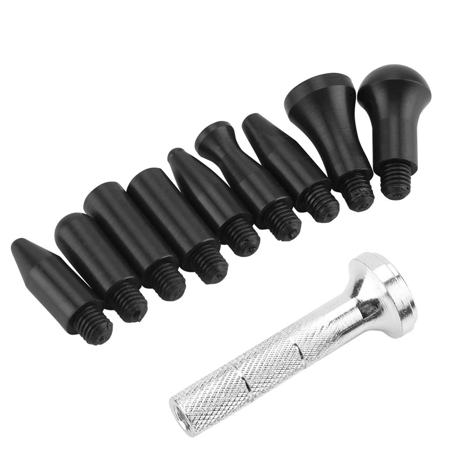 Set Zur Lackschadenfreien Ausbeultechnik, Schlagstift Mit Gummispitzen, Karosseriereparaturset Für Blech, Manuelles Ausbeulwerkzeug.