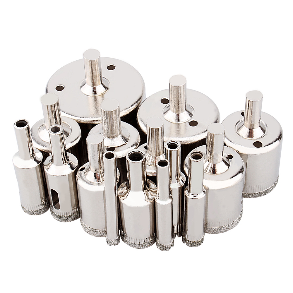 Set Mit 15 Diamant-kernbohrern Zum Bohren Von Glas, Porzellan Und Marmor – 6–50 Mm Lochsägen