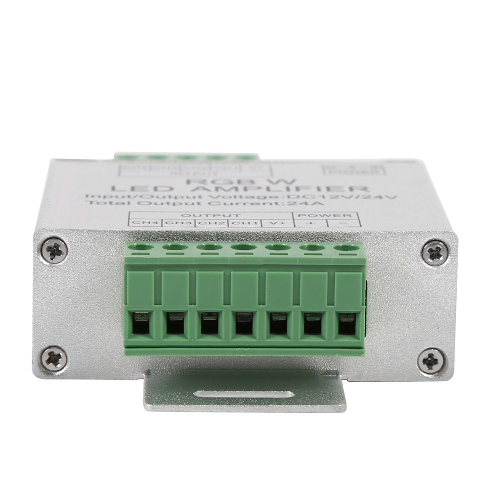 Rgbw Dc12-24v 24a Signalverstärker, 4-kanal-led-controller Mit Aluminiumgehäuse, Repeater Für Lichtstreifen, 4-wege-ausgang.