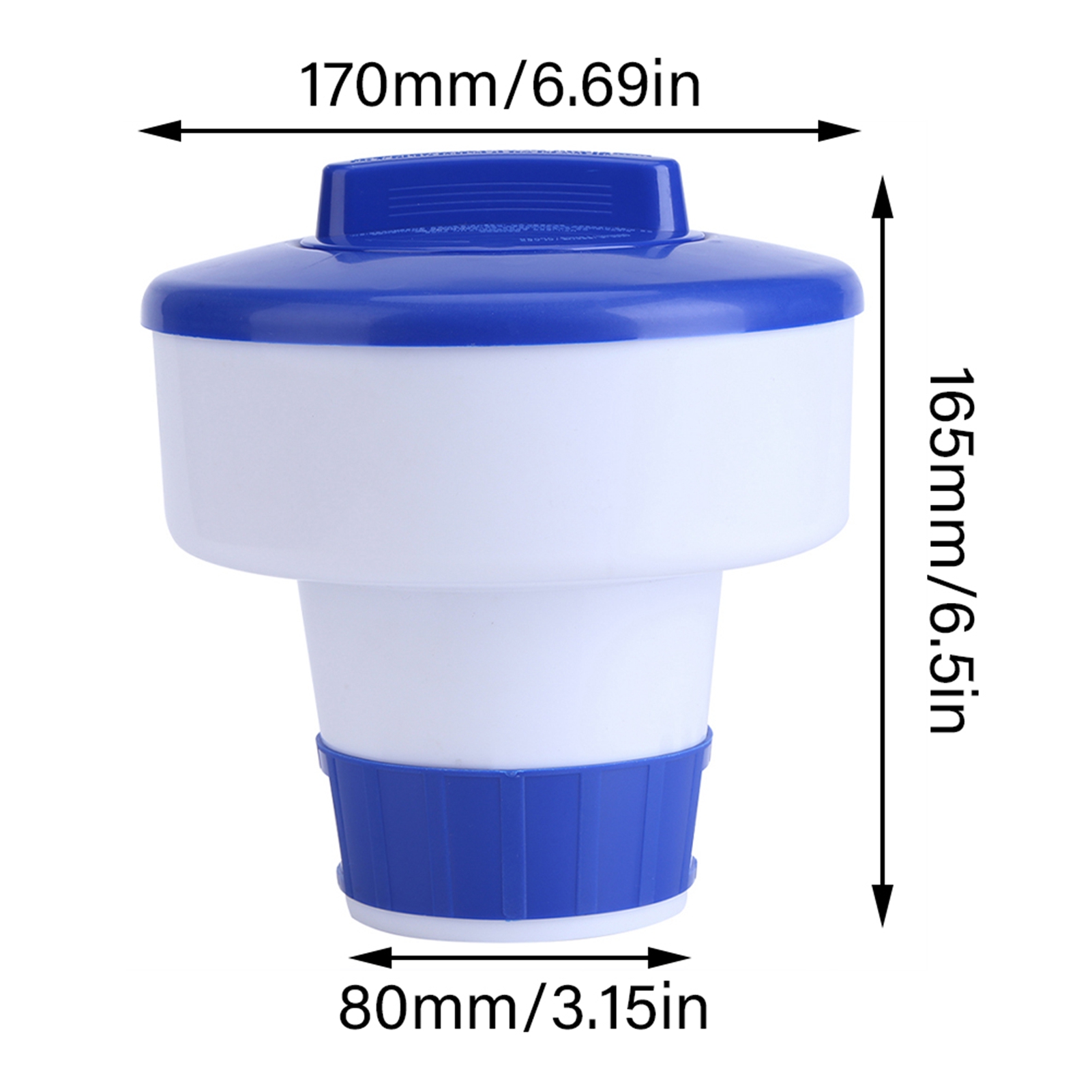 Schwimmender Chlor- Und Bromspender Für Schwimmbad Und Spa, Blau Und Weiß, Chemikalien-, Desinfektionsmittelspender, Wasserzubehör, Behandlungsschwimmer.