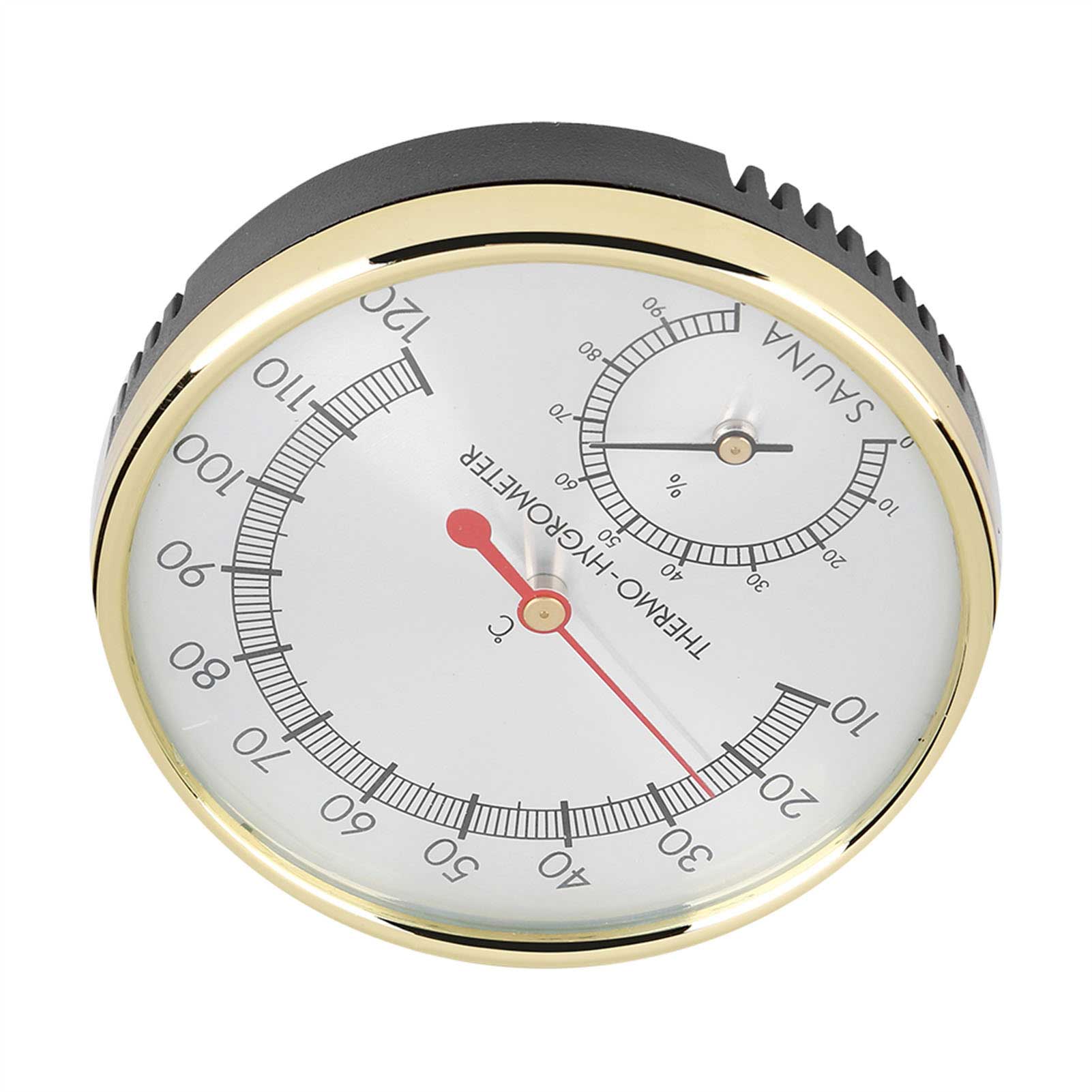 Metallenes Wandthermometer Und Hygrometer Für Sauna, Anzeige Von Temperatur Und Luftfeuchtigkeit Im Innenraum, Zubehör Für Entspannungslounges