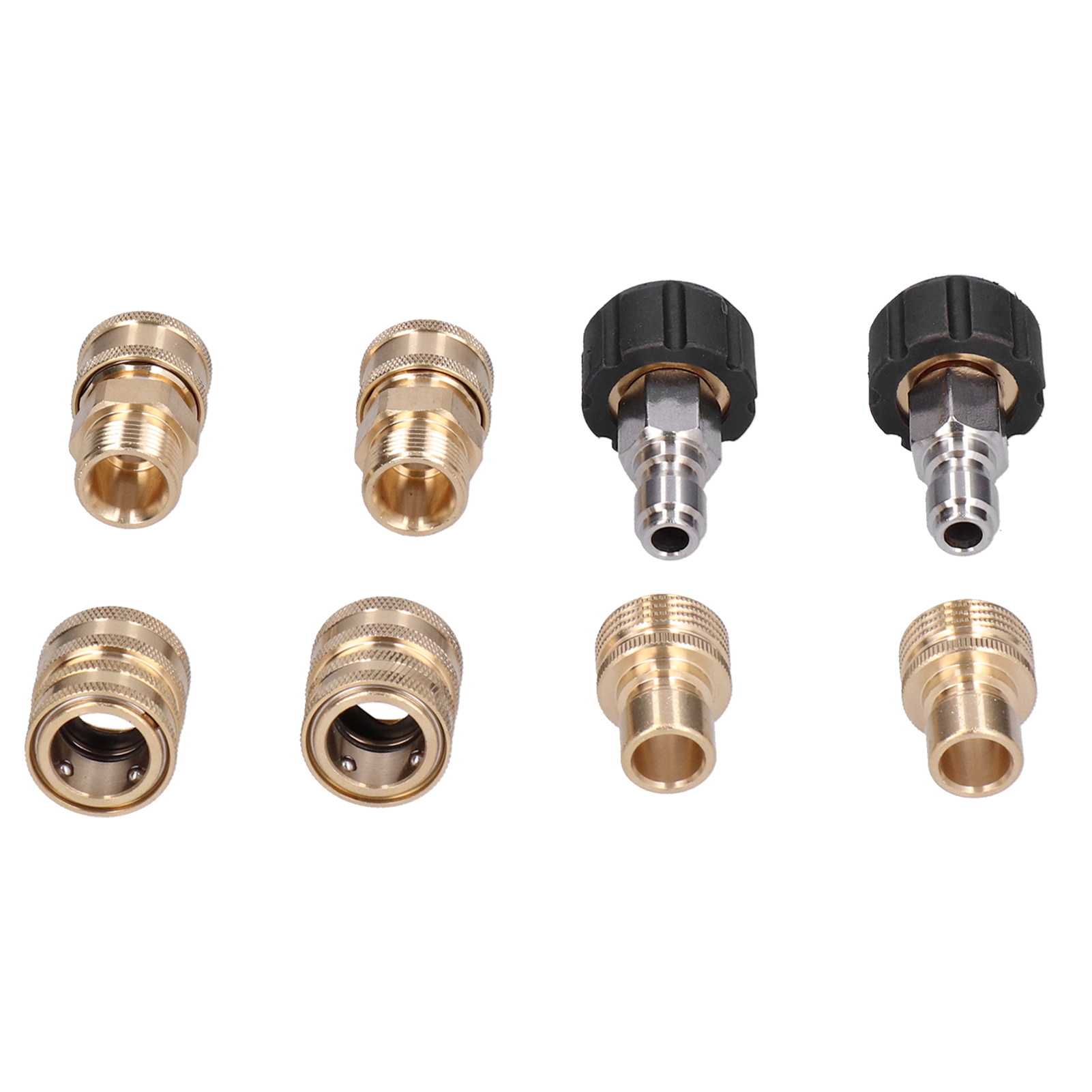 Set Mit 8 Hochdruckreiniger-adaptern, Messing-schnellkupplungen, Schnellkupplungen, Universalset.