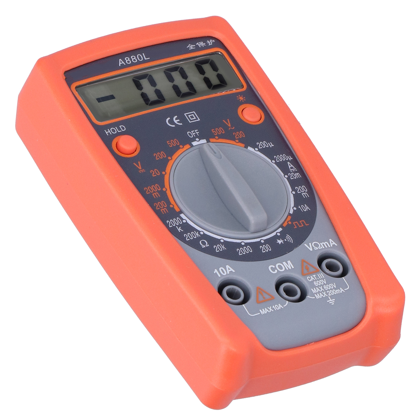 A880l Tragbares Digitalmultimeter, Digitaler Spannungsprüfer Mit Lcd-anzeige, Multifunktional Für Den Einsatz Zu Hause, Im Auto Und Im Freien.