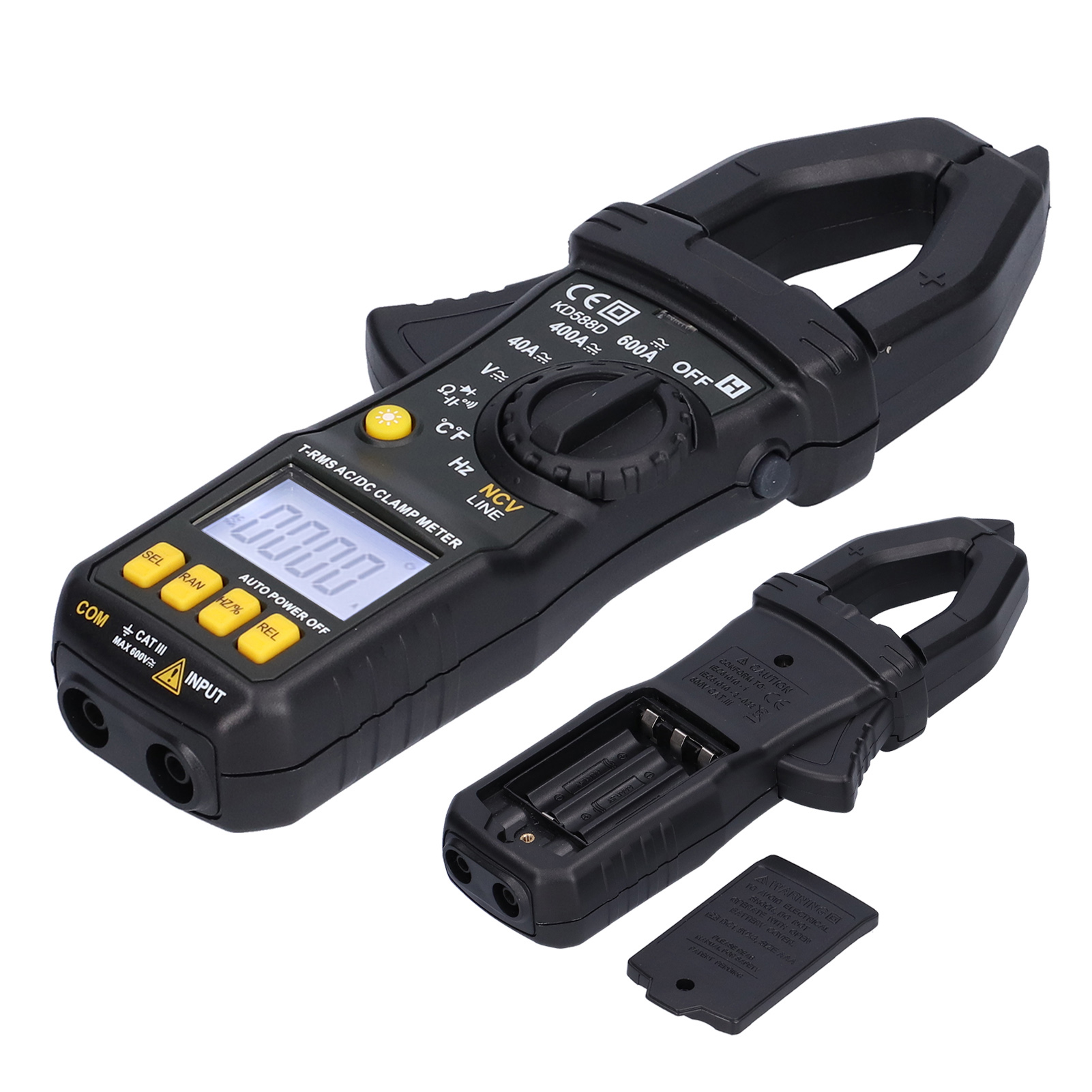 Kd588d Digitalmultimeter, Ac/dc-zangenmessgerät, Effektivwertmessung, Datenhaltefunktion, Überlastschutz, Professionelles Voltmeter