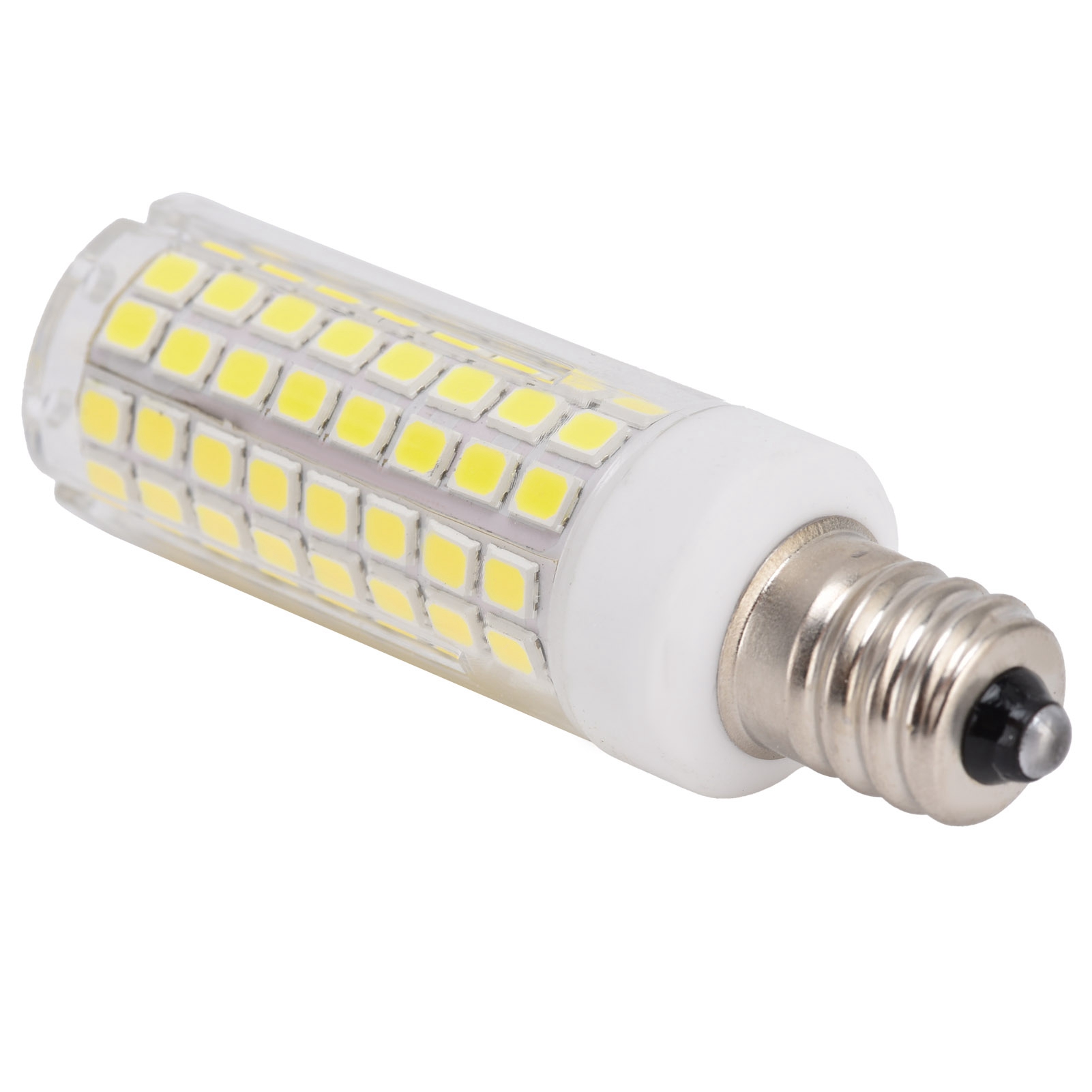 E12 102led 1000lm Glühbirne, Kerzenfassung, Dimmbar, 12w 220v, Kaltweiß, Für Tischlampen Und Kronleuchter