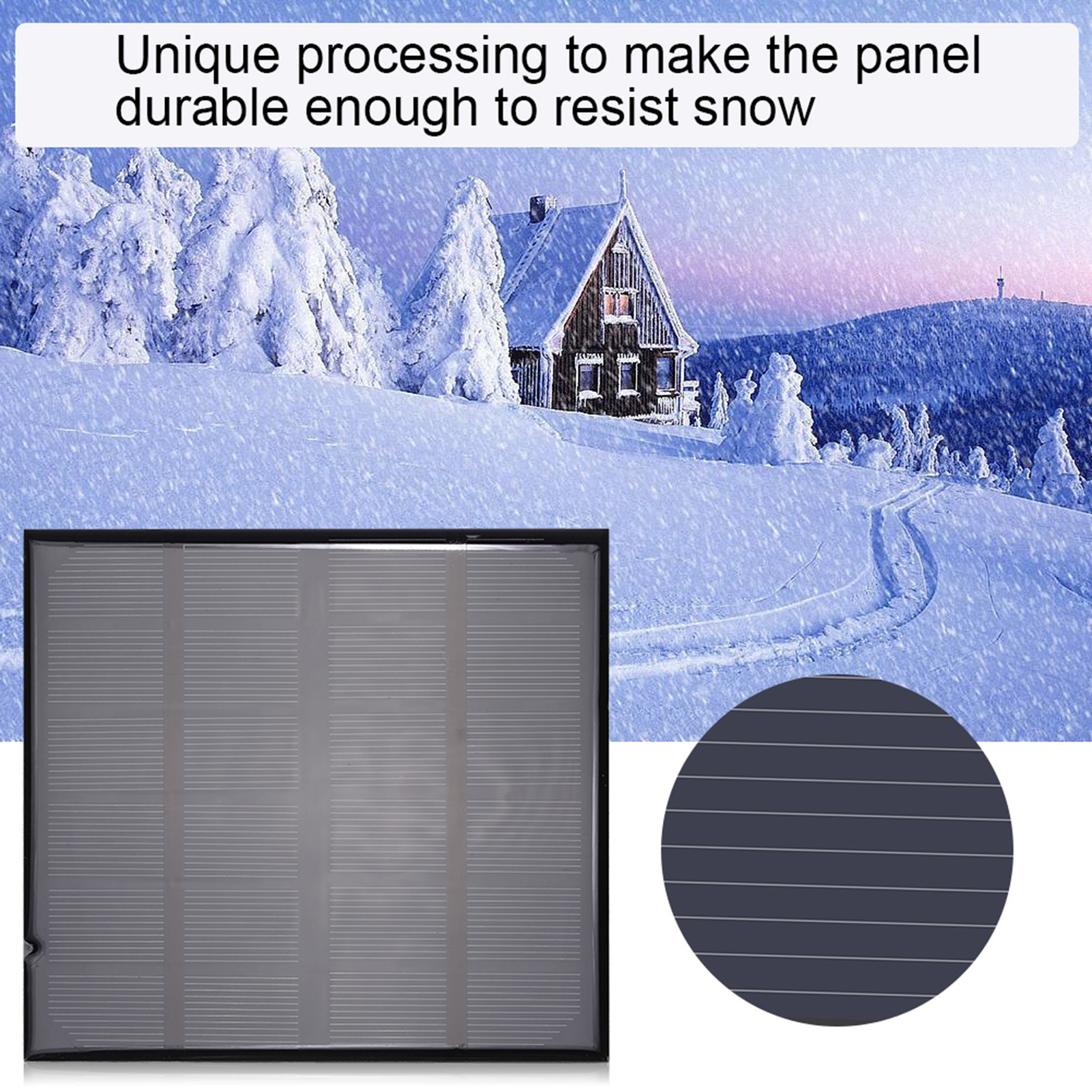 6v 2w Mini-tragbares Polykristallines Solarpanel Für Akkuladegeräte, Intelligente Stromversorgung, Außeneinsatz