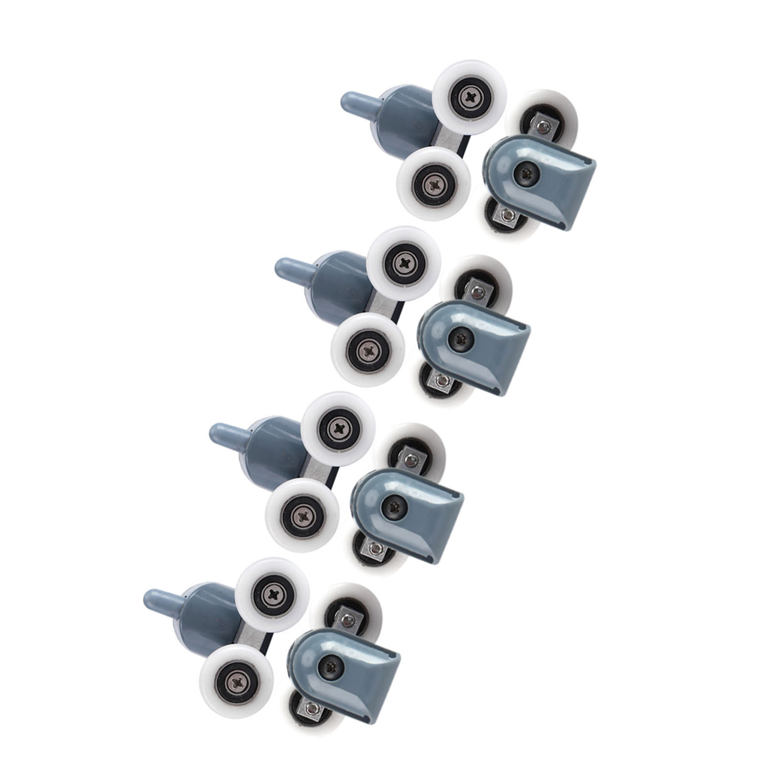Doppelt Gelagerte Duschtürrollen, Gleitrollen Für Duschkabinen, Nylon-führungsrollen, 8er-set, Badezimmer