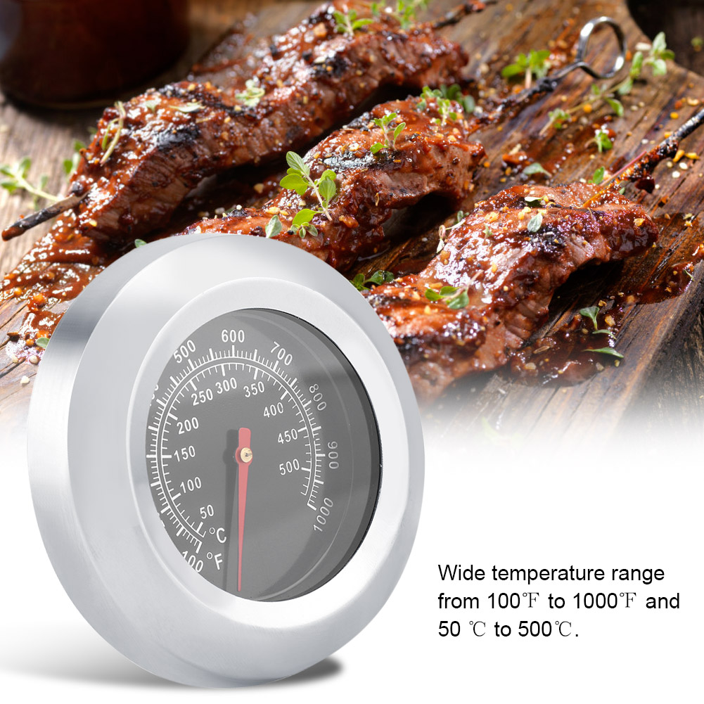 Ofenthermometer Aus Edelstahl, Temperaturanzeiger Zum Backen, Gebäckherstellen Und Braten, Präzise Und Langlebig