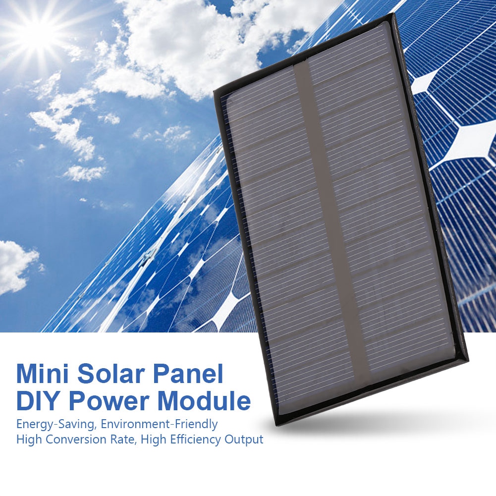 1,2 W 5 V Polykristallines Solarmodul Mini-modul Tragbares Diy-ladegerät 110 X 69 Mm